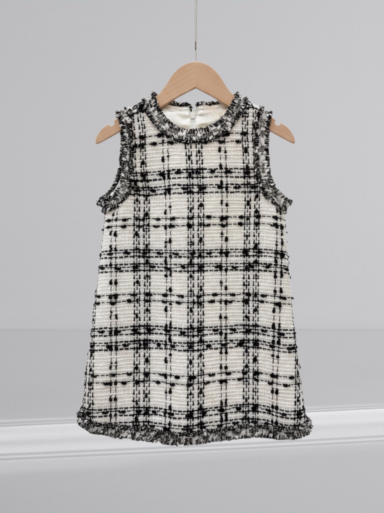 Sleeveless Tweed Dress