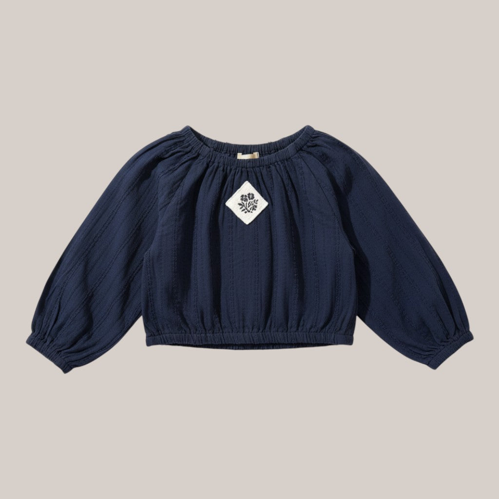 Midnight Bloom Toddler Blouse